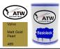 Preview: Volvo, Matt Gold Pearl, 489: 500ml Lackdose, von ATW Autoteile West.